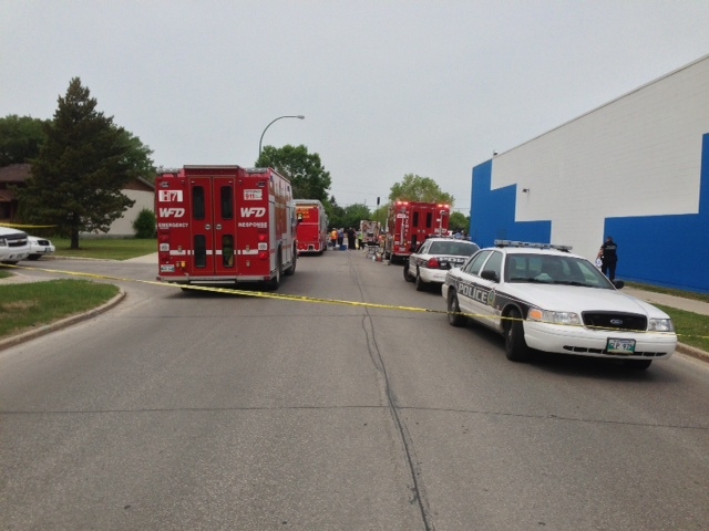 Emergency Services personnel including Winnipeg Police and the Fire Department are on scene in the area of Tupelo Avenue and Gateway Road investigating a suspicious item.