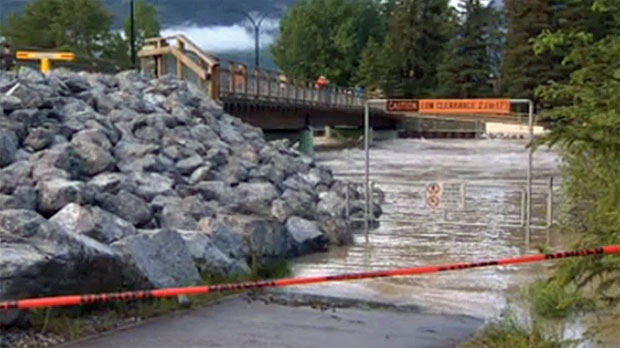 canmore, Exshaw, flood, floods, Alberta flood