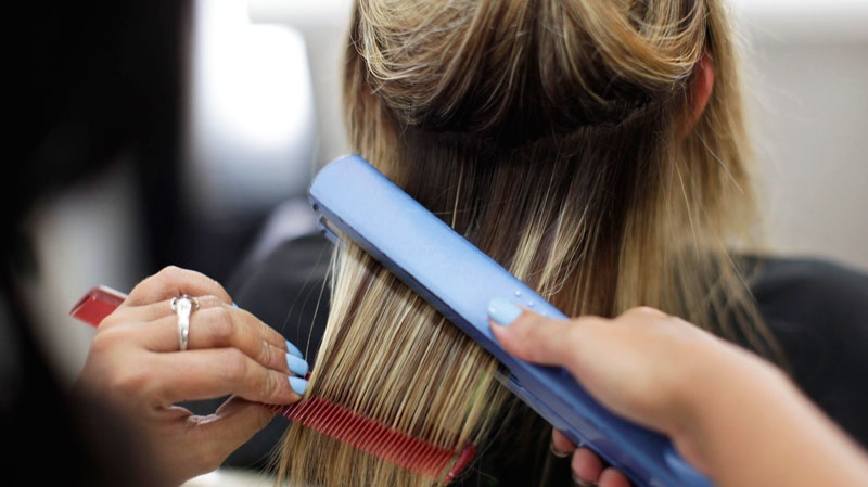 Health Canada says it has discovered almost a dozen more hair smoothing products that contain formaldehyde above the accepted limits. (AP / Felipe Dana)
