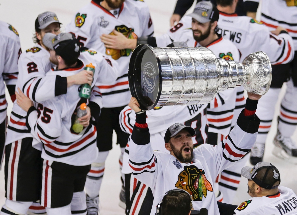 Blackhawks score twice late to stun Bruins and win Stanley Cup CTV News