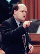 Former Solicitor General Andy Scott speaks during Question Period in Ottawa on June 6, 1998. (THE CANADIAN PRESS/Fred Chartrand)