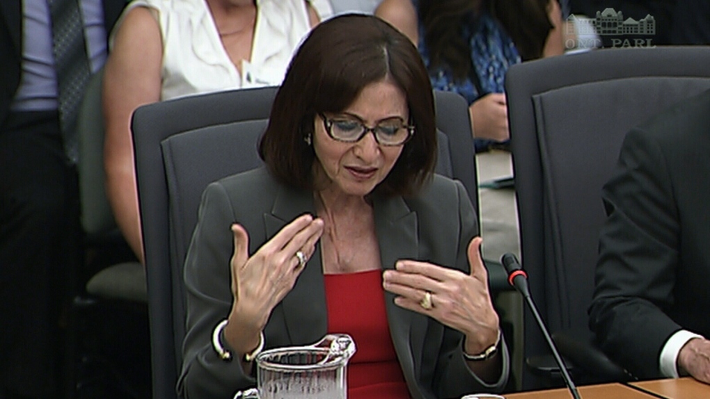 Ann Cavoukian testifies at gas plants hearing
