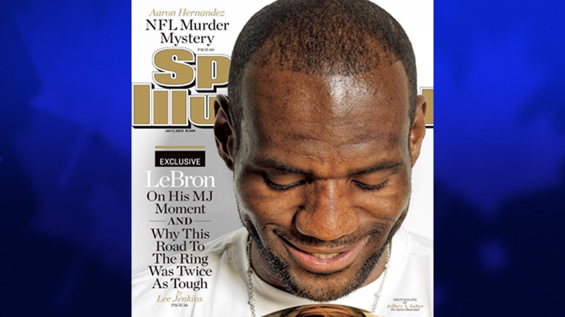 LeBron James on Sports Illustrated cover