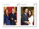 Gov. Gen. David Johnston tweeted this picture of the royal wedding stamps from Canada Post.