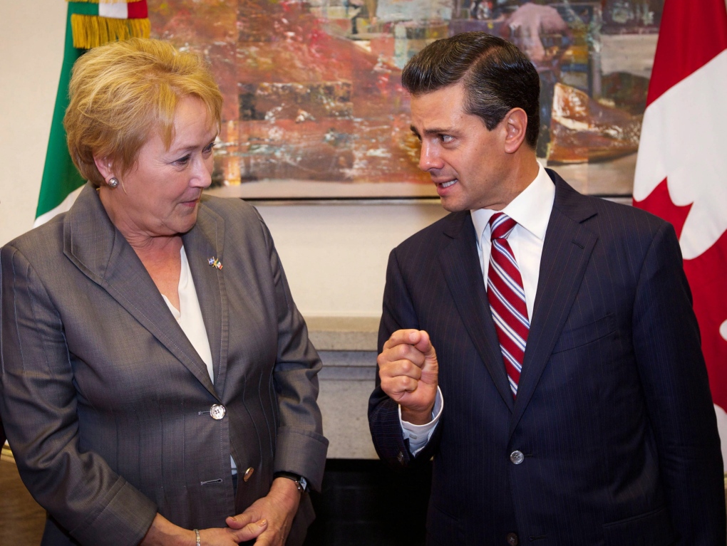 Pauline Marois meets with Mexico's president 