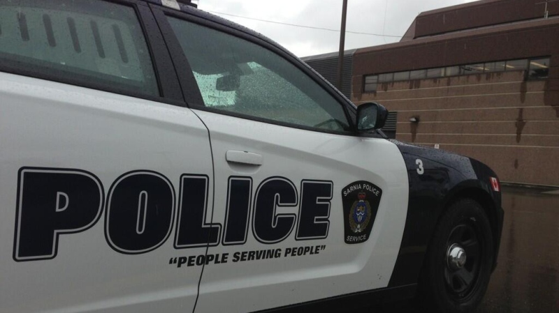 A Sarnia police cruiser is seen on Friday, June 28, 2013. (Bryan Bicknell / CTV London)