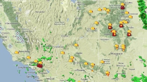 Map: Wildfires currently burning in the U.S. South