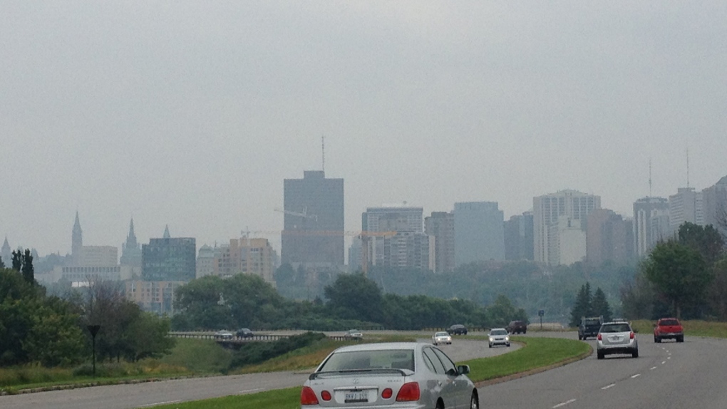 Ottawa skyline - Hazy