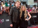 Chad Kroeger and Avril Lavigne pose on the red carpet during the 2013 Much Music Video Awards in Toronto on June 16, 2013. (The Canadian Press/Nathan Denette)