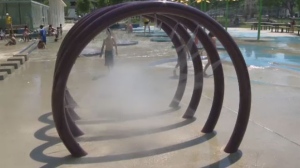 Spray pads in Winnipeg are attracting many people looking to cool off in the midst of high temperatures. 
