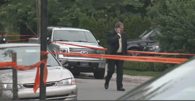 Police are on the hunt for a gunman spotted in NDG near businessman Tony Magi's home.