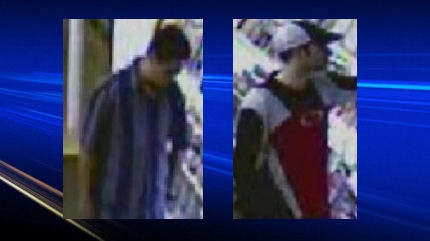 Two men sought by police for questioning.