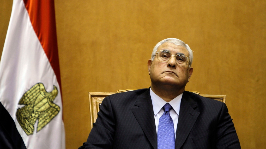 Egypt interim president Adly Mansour