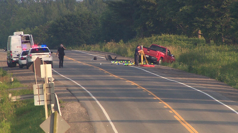 One person is dead following a two-vehicle crash in Whitby on Saturday, July 6, 2013.
