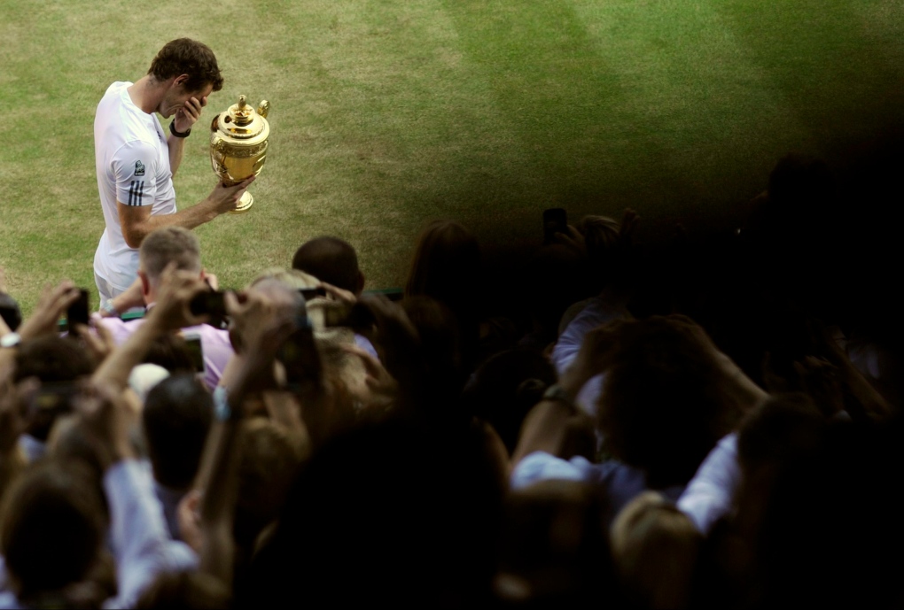 Andy Murray, winner, Wimbledon, London