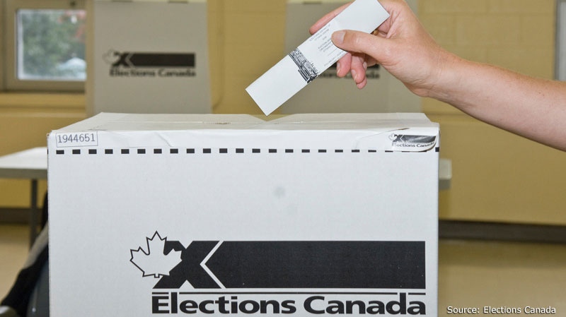 Elections Canada ballot box.
