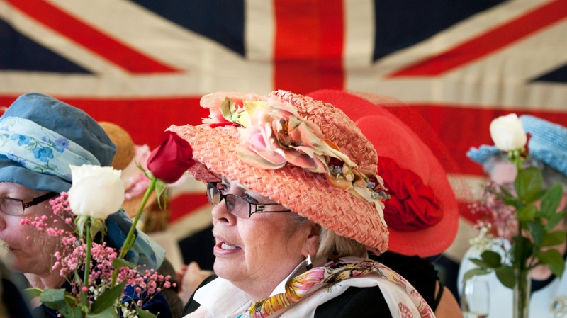 A royal wedding tea at St. Matthews on the Plains Anglican Church in Burlington in advance of Kate Middleton and Prince William's wedding.(The Canadian Press / John Rennison) 