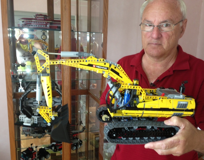Self-proclaimed "Lego fanatic" John St-Onge shows some of his work in Windsor, Ont., on Tuesday, July 9, 2013. (Sacha Long / CTV Windsor)