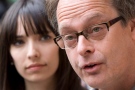 Marc Emery, the self-described 'Prince of Pot,' speaks to reporters outside the B.C. Supreme Court in Vancouver in 2010. (Jonathan Hayward / THE CANADIAN PRESS)