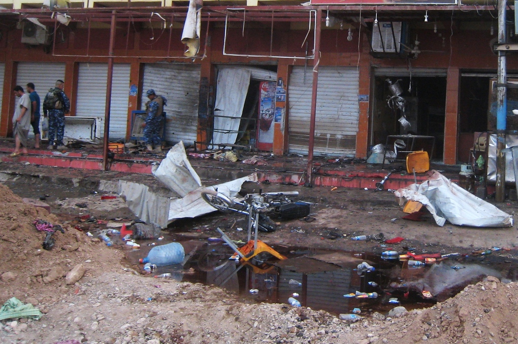Suicide bomb attack in Kirkuk, Iraq