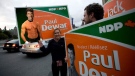 NDP candidate Paul Dewar's campaign team says despite this photoshoped picture posted on a local blog, Dewar prefers to run on his record. 