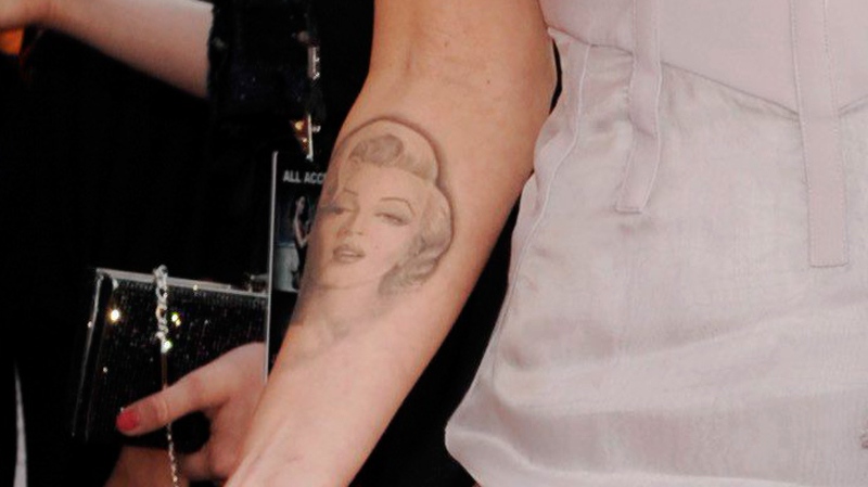 Megan Fox's Marilyn Monroe tattoo. (AP / Chris Pizzello)