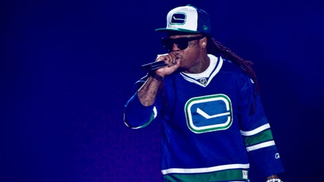 Lil Wayne performs at Rogers Arena in Vancouver, B.C. on April 27, 2011. (Anil Sharma for ctvbc.ca)