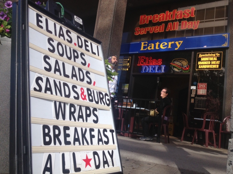 Elias' Deli is still open, but closing its doors for good soon in Windsor, Ont., on Wednesday, July 24, 2013. (Chris Campbell / CTV Windsor)