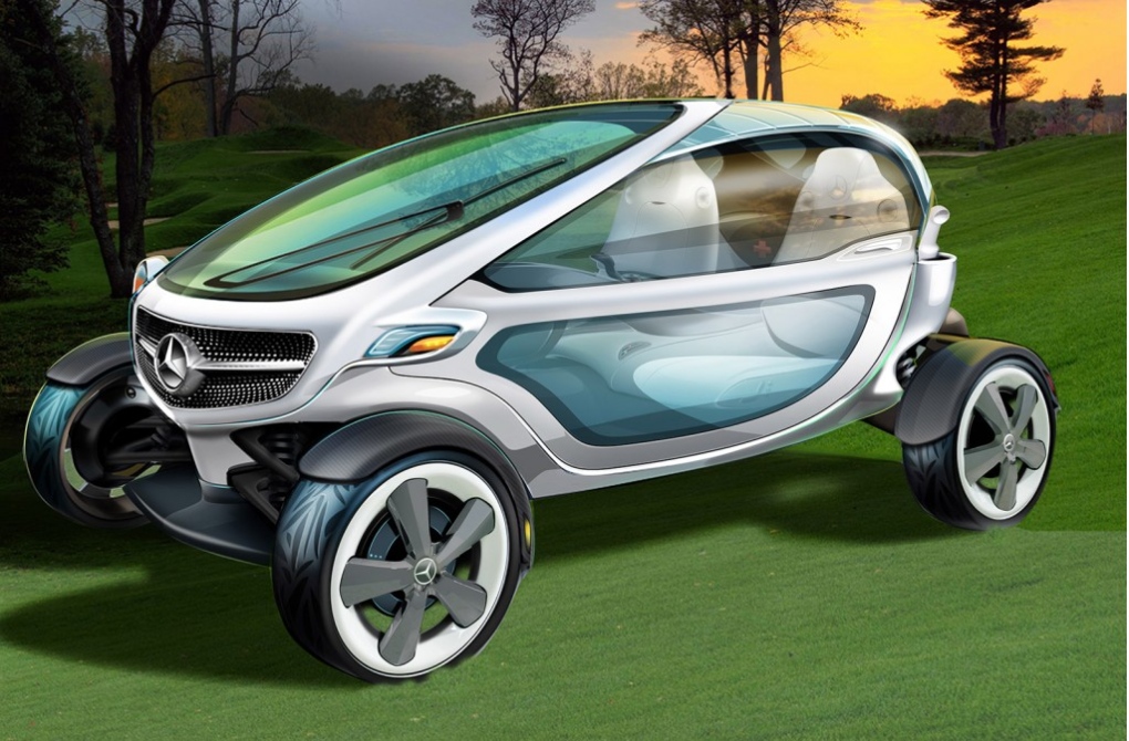 Mercedes Benz unveils luxury golf cart