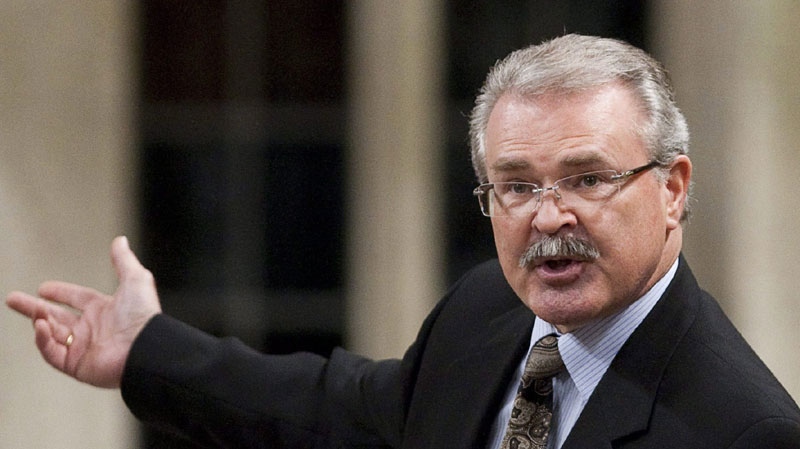 Minister of Agriculture and Agri-Food and Minister for the Canadian Wheat Board Gerry Ritz answers a question during question period in the House of Commons on Parliament Hill in Ottawa on Monday Nov. 22, 2010. (THE CANADIAN PRESS/Sean Kilpatrick)