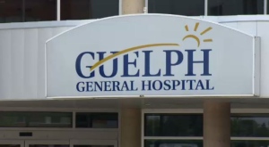 A Guelph General Hospital sign is seen on Friday, July 26, 2013.