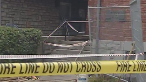 A 48-year-old man was killed when two concrete slabs fell on top of him while he worked on these steps at a home in Sandy Hill, Wednesday, May 4, 2011.