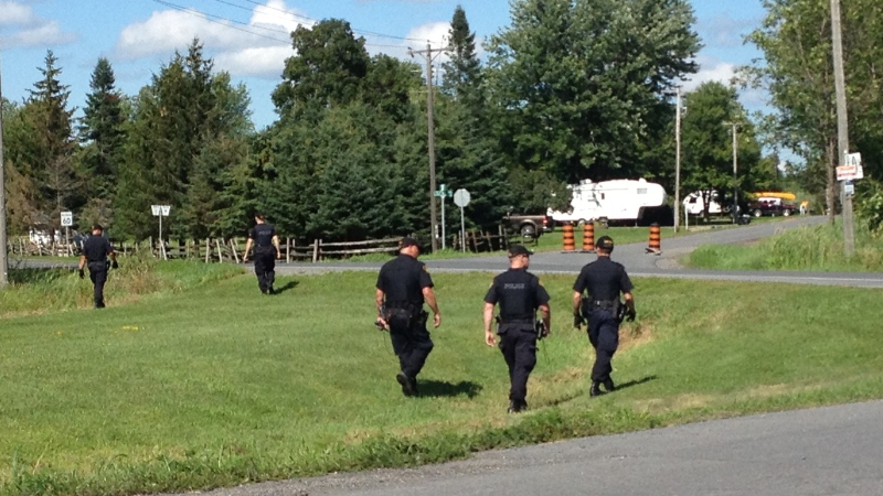 OPP conduct search in Chesterville area in what they term is an on-going investigation. Police will not say if Tuesday's search is connected to murder of Melissa Richmond.