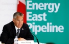 TransCanada CEO Russ Girling announces the company is moving forward with the 1.1 million barrel-per-day Energy East Pipeline project at a news conference in Calgary, Thursday, Aug. 1, 2013. (Jeff McIntosh / THE CANADIAN PRESS)