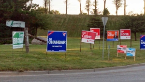 London West byelection signs