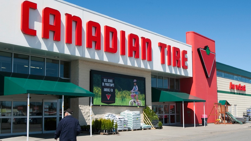 A man walks into a Canadian Tire store in Levis, Que., Monday, May 9, 2011. (Jacques Boissinot / THE CANADIAN PRESS)  