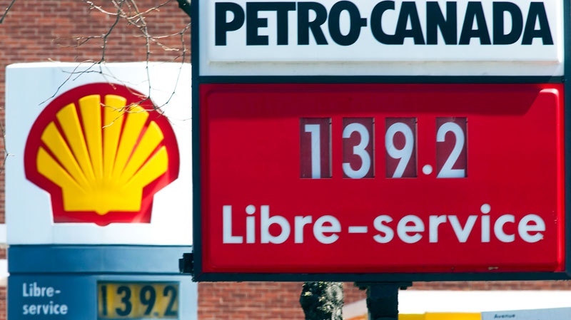 Gas prices are displayed in Montreal on Tuesday, May 10, 2011.  (Ryan Remiorz / THE CANADIAN PRESS)
