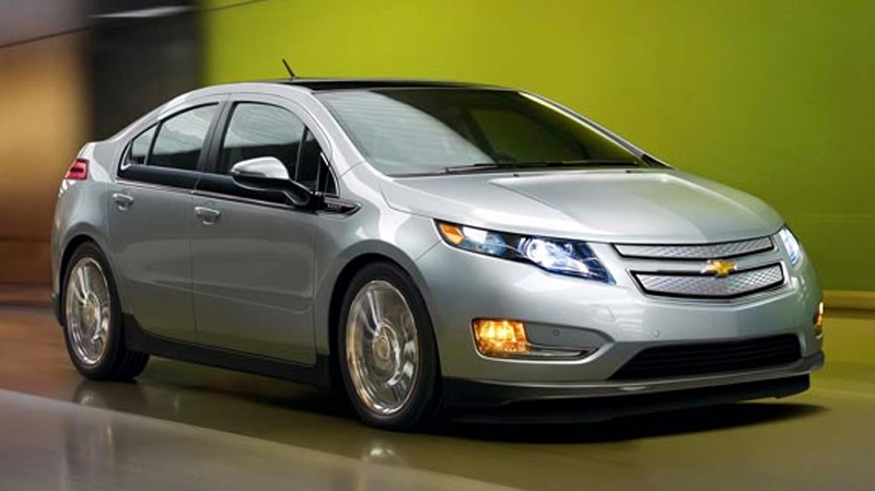 The 2011 Chevrolet Volt, a plug-in hybrid electric vehicle, is seen in this image courtesy GM Canada.