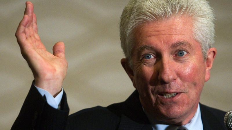 Gilles Duceppe speaks to reporters at a news conference in Laval, Que., Wednesday, May 11, 2011.  (Ryan Remiorz / THE CANADIAN PRESS)
