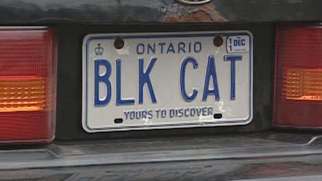 Richard Urquhart's license plate might draw bad luck the other 364 days of the year, Friday, May 13, 2011.