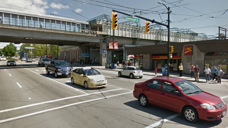 Commercial skytrain station