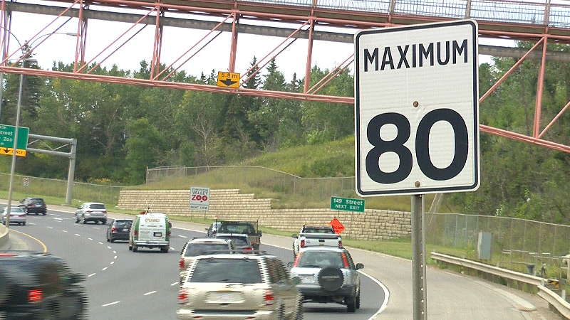 A city report suggests any plans to increase the speed limit in parts of Whitemud Drive shouldn't go through, due to a number of factors.