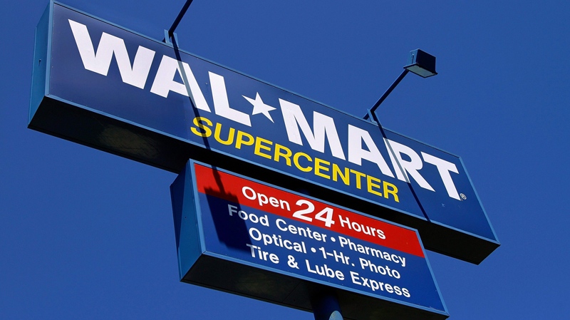The Wal-Mart Supercenter signage is seen in Springfield, Ill., Monday, May 16, 2011. (AP / Seth Perlman)