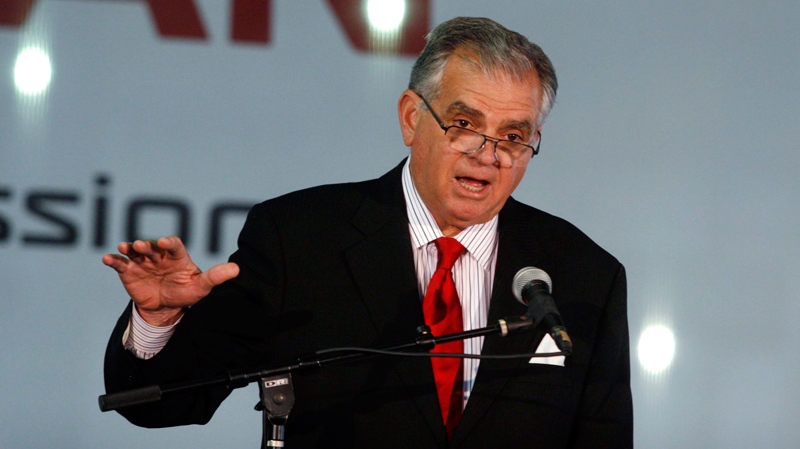 U.S. Transportation Secretary Ray LaHood speaks after touring the Nissan North American Inc. lithium-ion battery plant that is under construction in Smyrna, Tenn., on Tuesday, May 17, 2011. (Daily News Journal / Aaron Thompson)