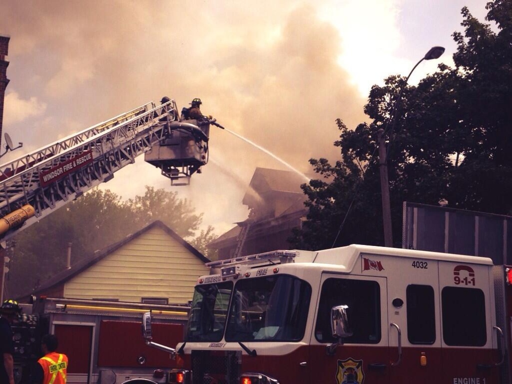 Howard Ave house fire
