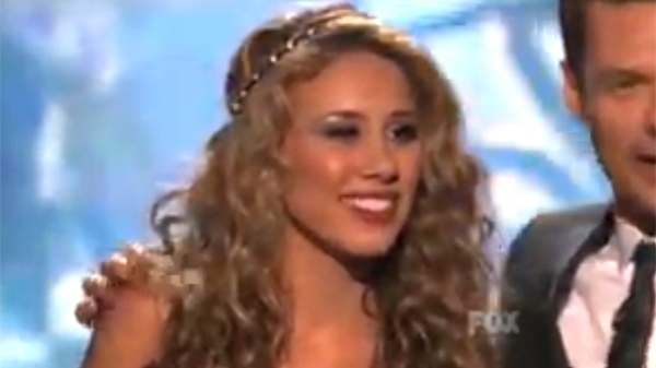 Haley Reinhart was eliminated from 'American Idol' in Los Angeles, Thursday, May 19, 2011.
