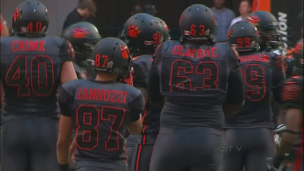 CTV BC: Black is the new orange: Lions' new jersey