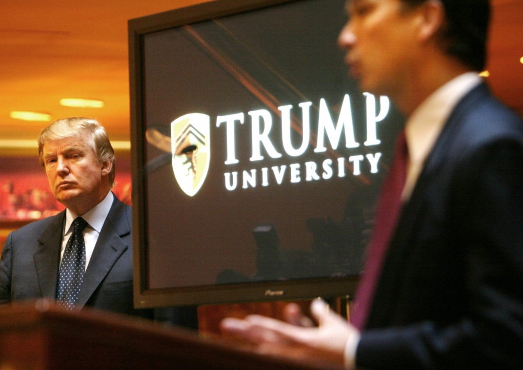 Donald Trump opens Trump University in 2005