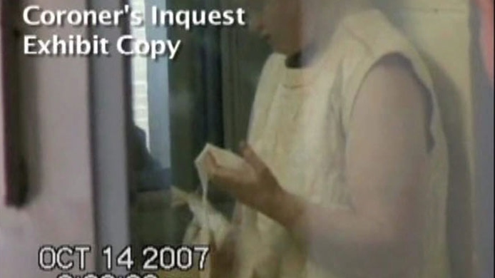 Ashley Smith is shown in this still image taken from a coroner's video. (HO /  THE CANADIAN PRESS)