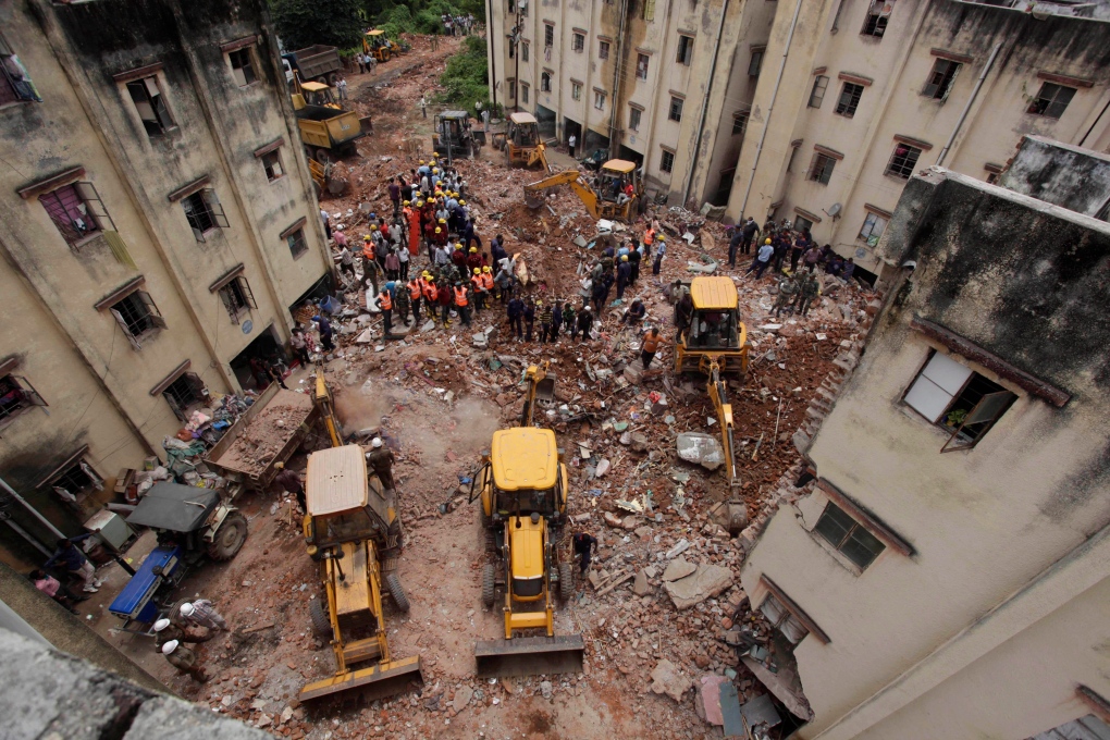 2 apartment buildings collapse in western India